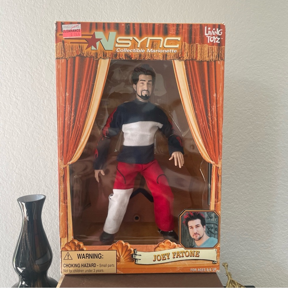 N'Sync Collectible Marionette Joey FatoneDoll year 2000 NIB Rare Sealed